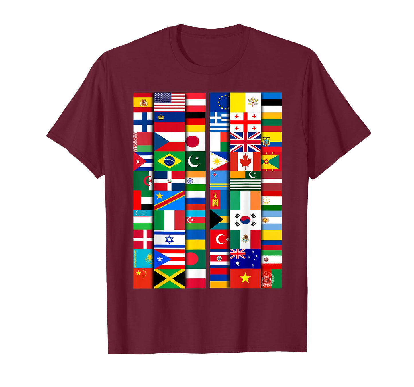 60 Flags of the Countries of the World, Global Unity T-Shirt
