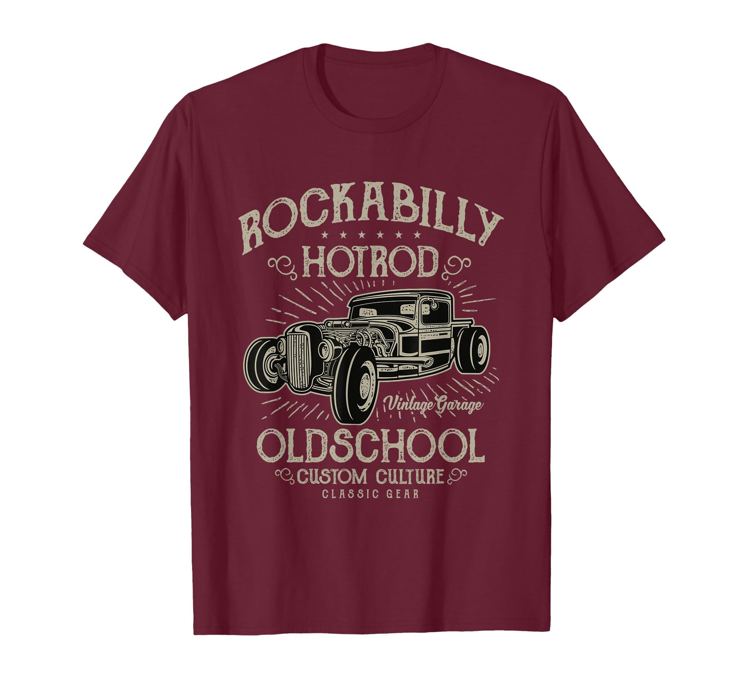 1950s Rockabilly Hotrod TShirt Psychobilly Vintage Car