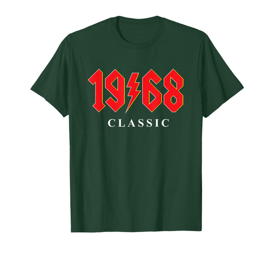 1968 Classic Rock 55th Birthday Gift for Men turning 55 T-Shirt