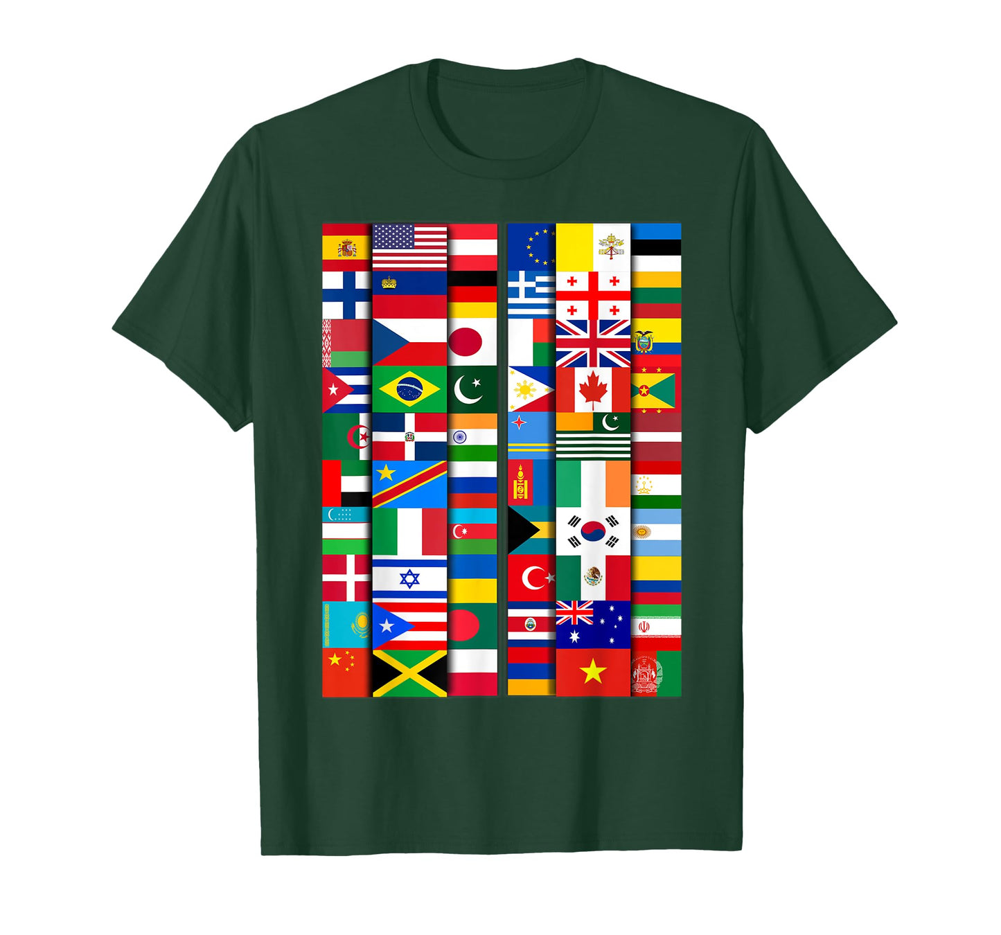 60 Flags of the Countries of the World, Global Unity T-Shirt
