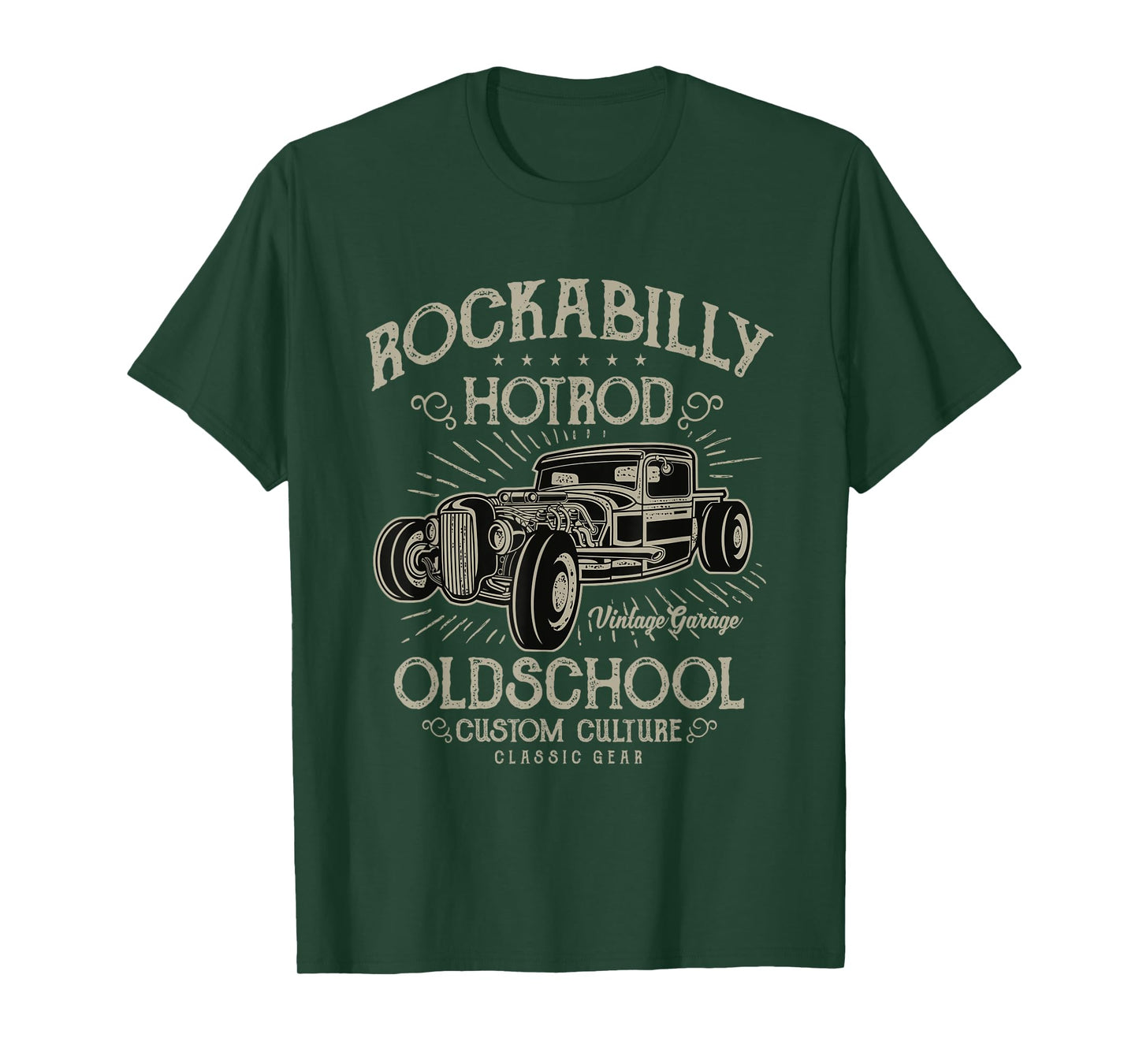 1950s Rockabilly Hotrod TShirt Psychobilly Vintage Car