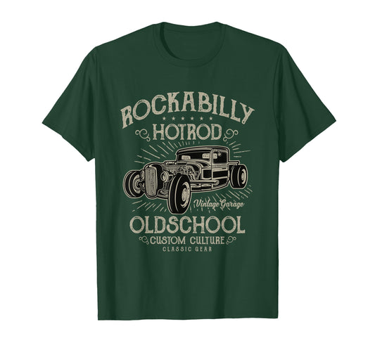 1950s Rockabilly Hotrod TShirt Psychobilly Vintage Car