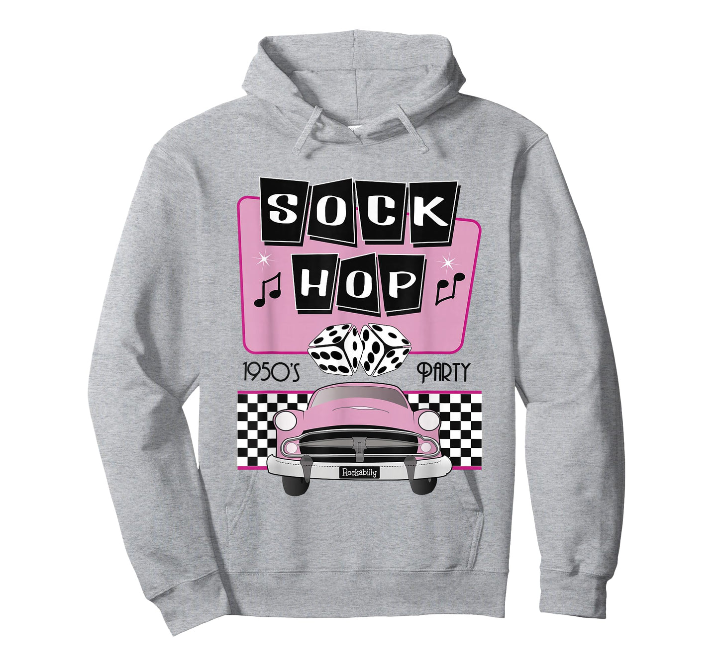 50s Sock Hop Dance Retro 1950s Party Doo Wop Rockabilly Pink T-Shirt