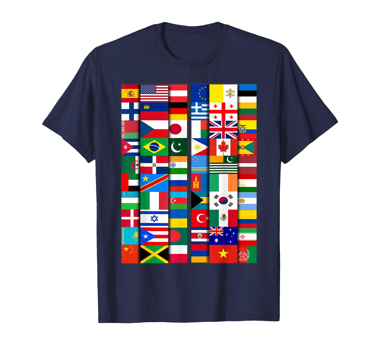 60 Flags of the Countries of the World, Global Unity T-Shirt