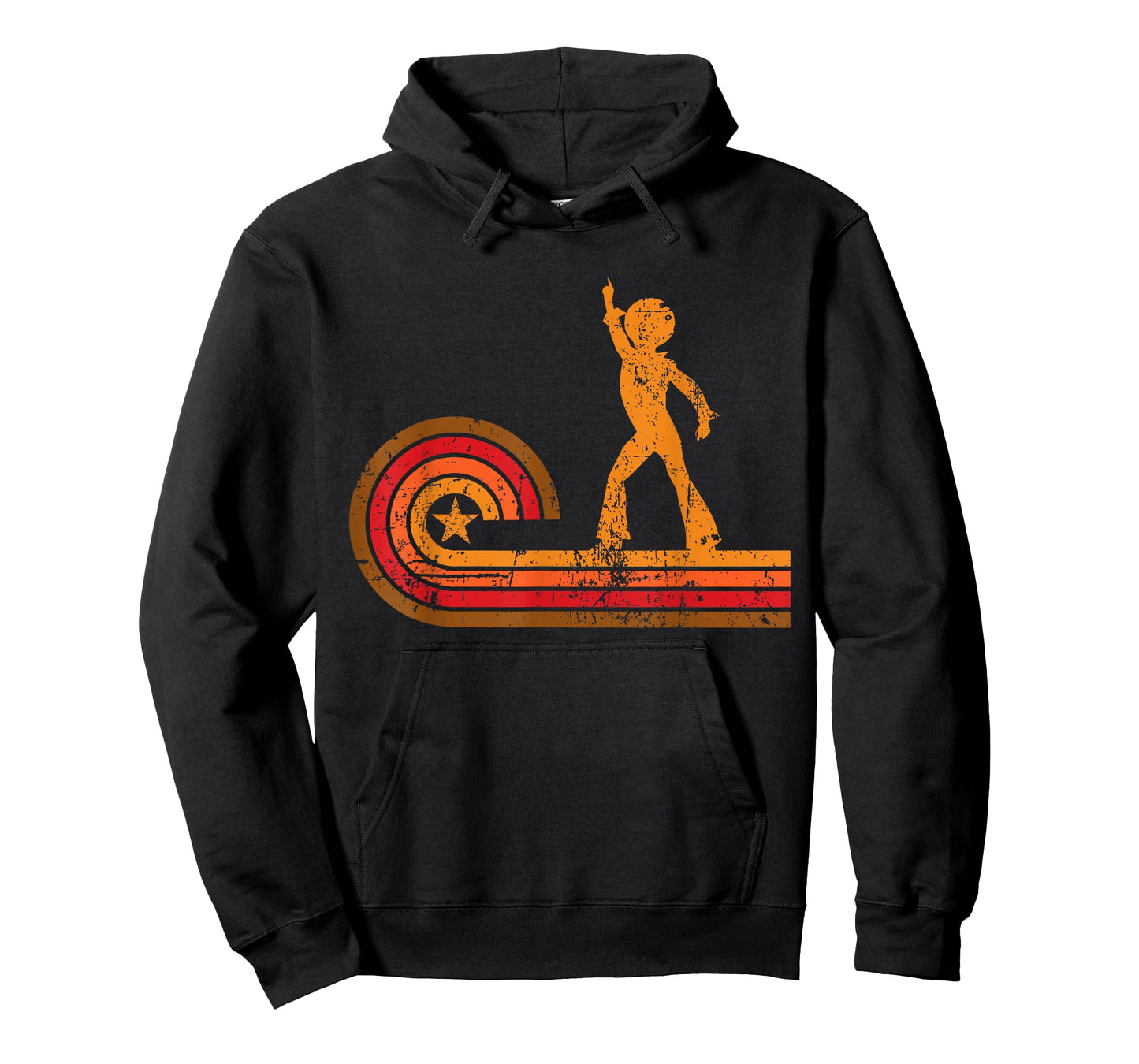 1970's Retro Style Disco Dancer Silhouette Disco T-Shirt