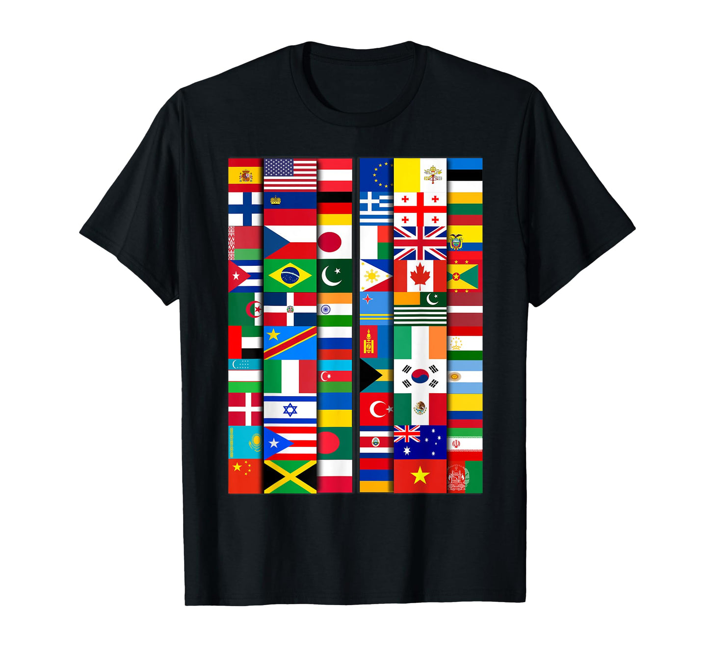 60 Flags of the Countries of the World, Global Unity T-Shirt