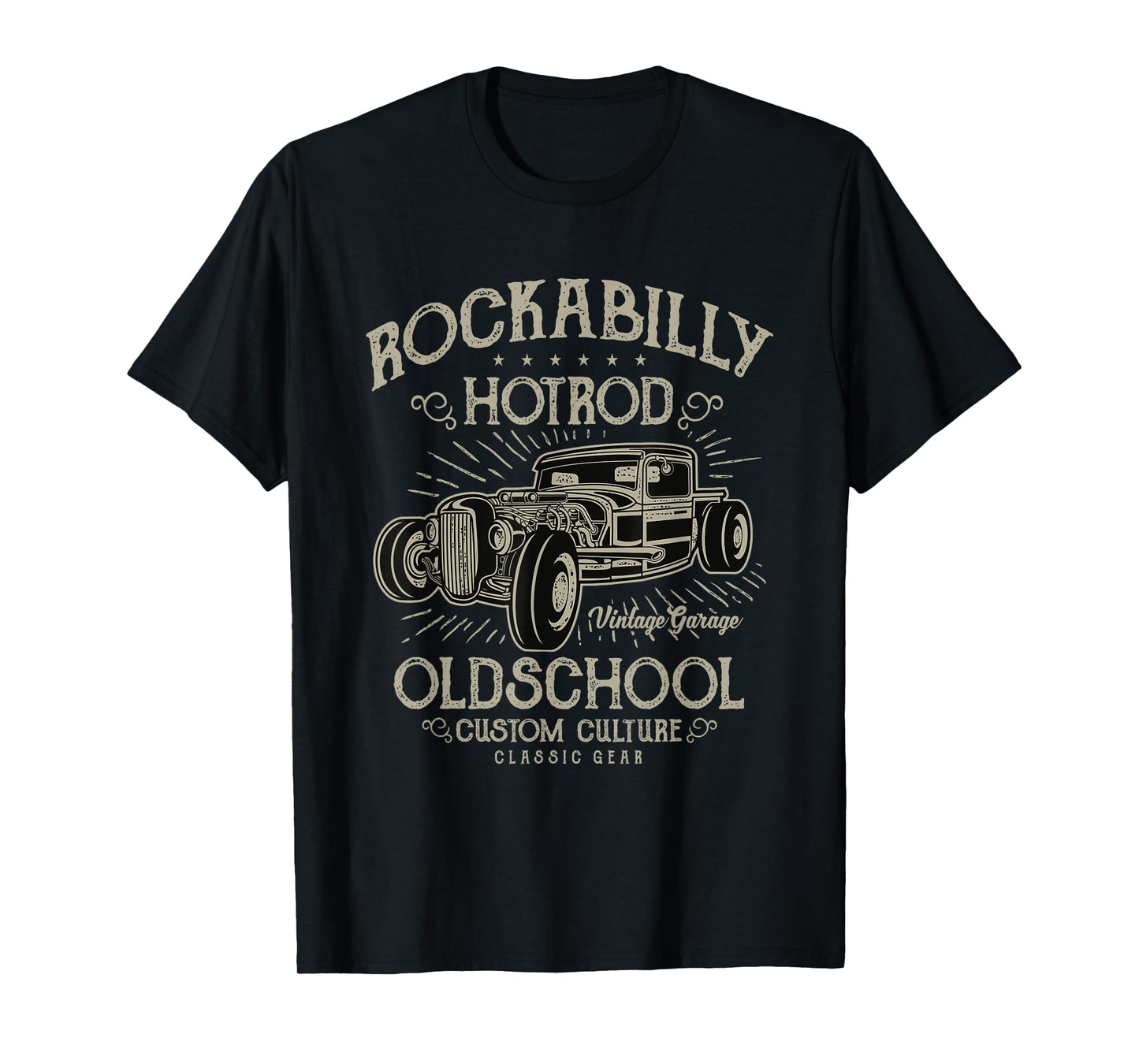 1950s Rockabilly Hotrod TShirt Psychobilly Vintage Car